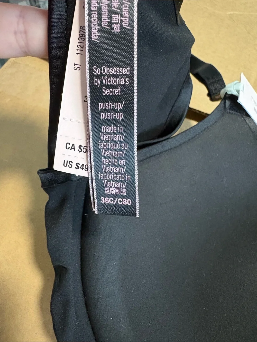 NWT Victoria's Secret Black Bra